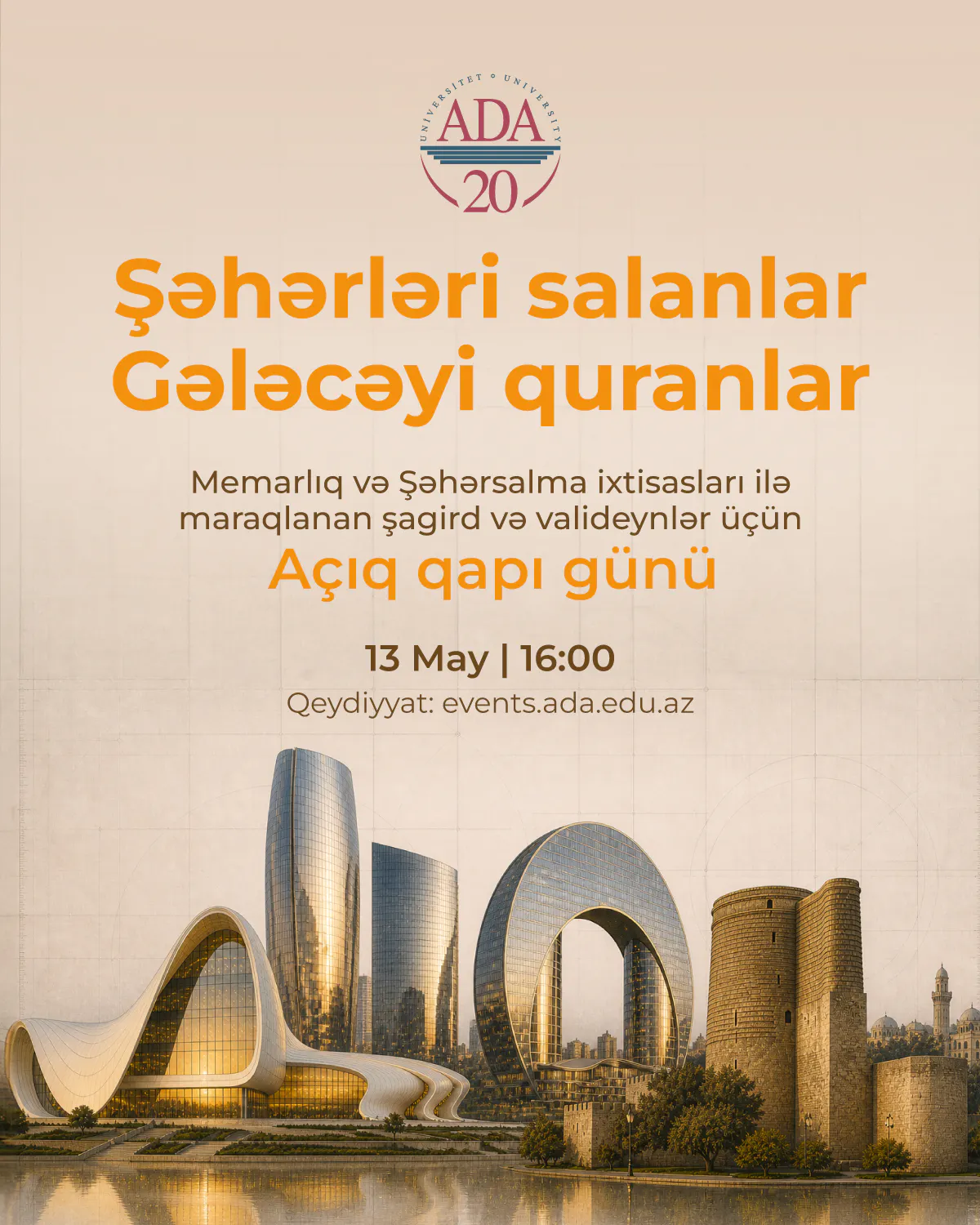 "Şəhərləri salanlar, Gələcəyi quranlar" Memarlıq və Şəhərsalma üzrə Açıq qapı günü