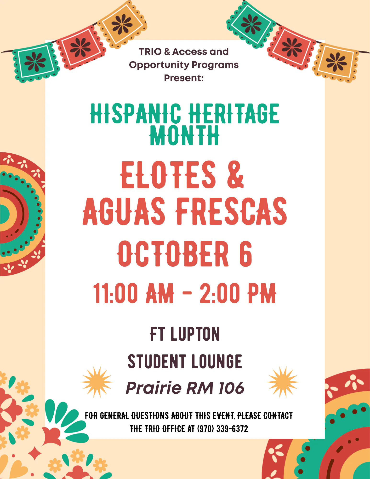 Trio SSS & AOP- FA26: Hispanic Heritage Month | Elotes and Aguas Frescas