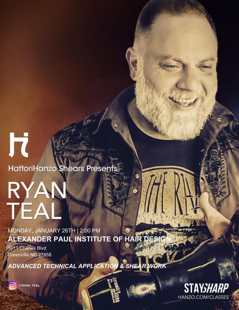 Advanced Technical Application & Shear Work with Ryan Teal from HattoriHanzo Shears