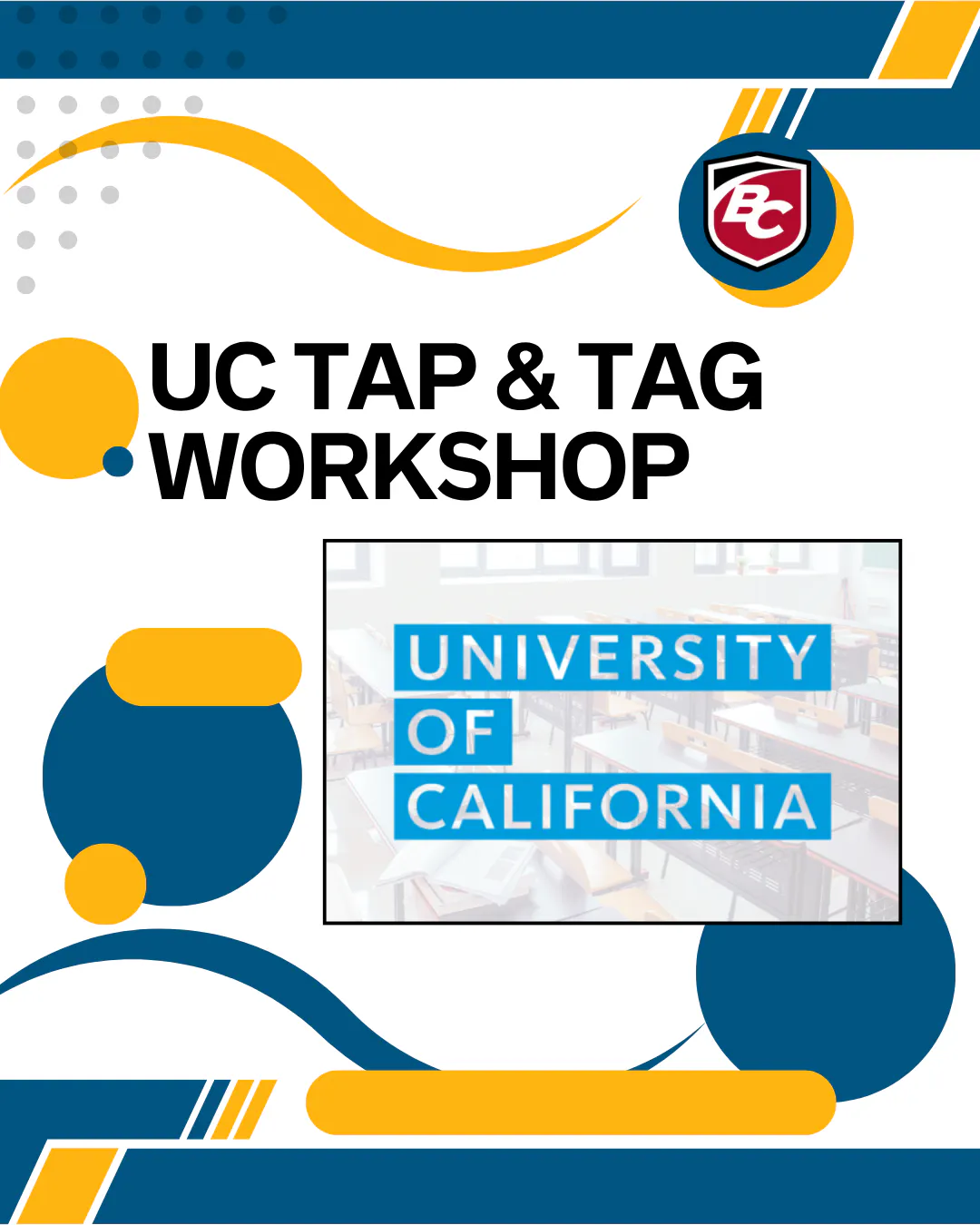 UC TAP/TAG for Fall 2026 (BC Main Campus)