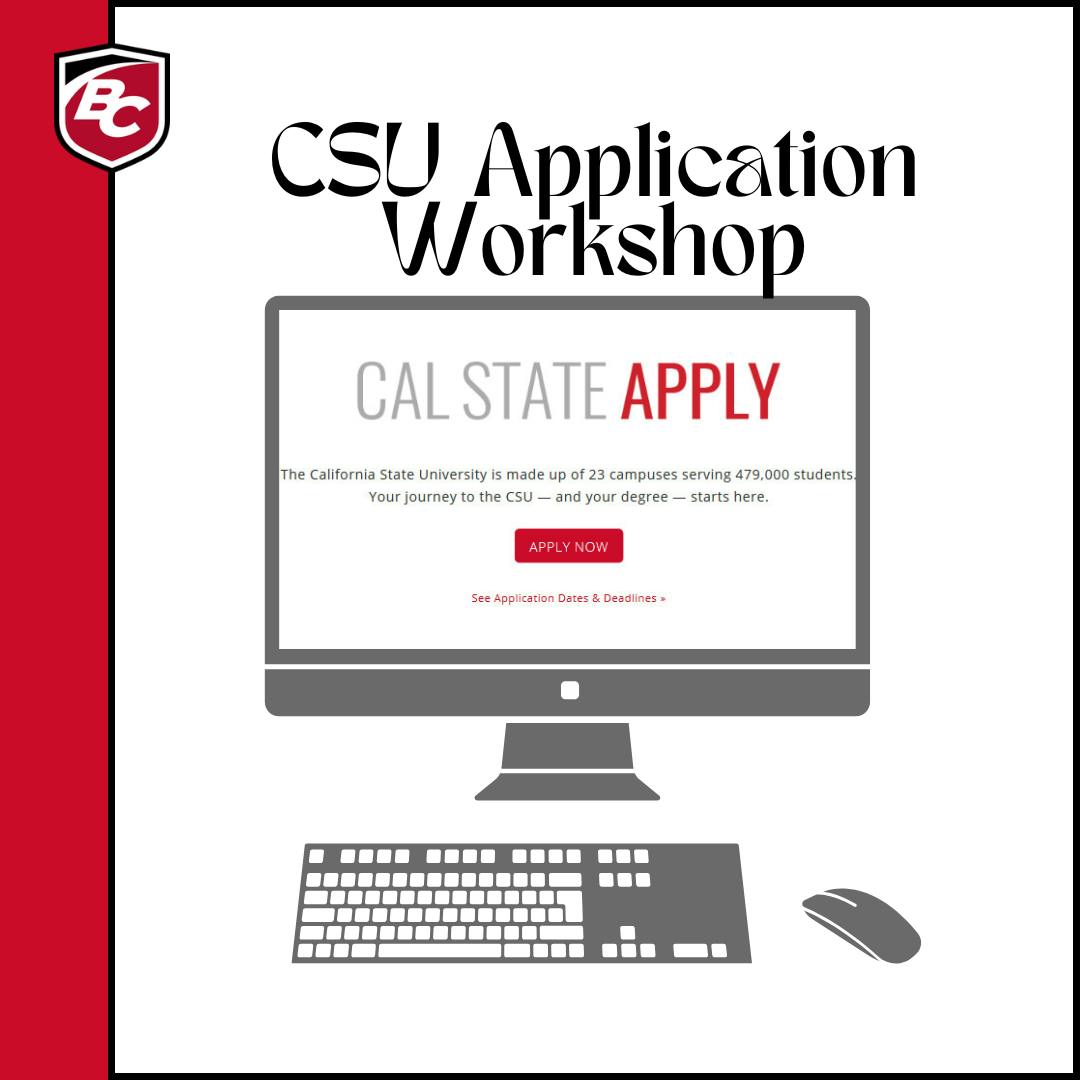CSU Application Workshop for Fall 2026 (BC Southwest)