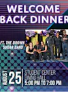 Welcome Back Dinner with Music from the Brown Sugar Band - Cafeteria