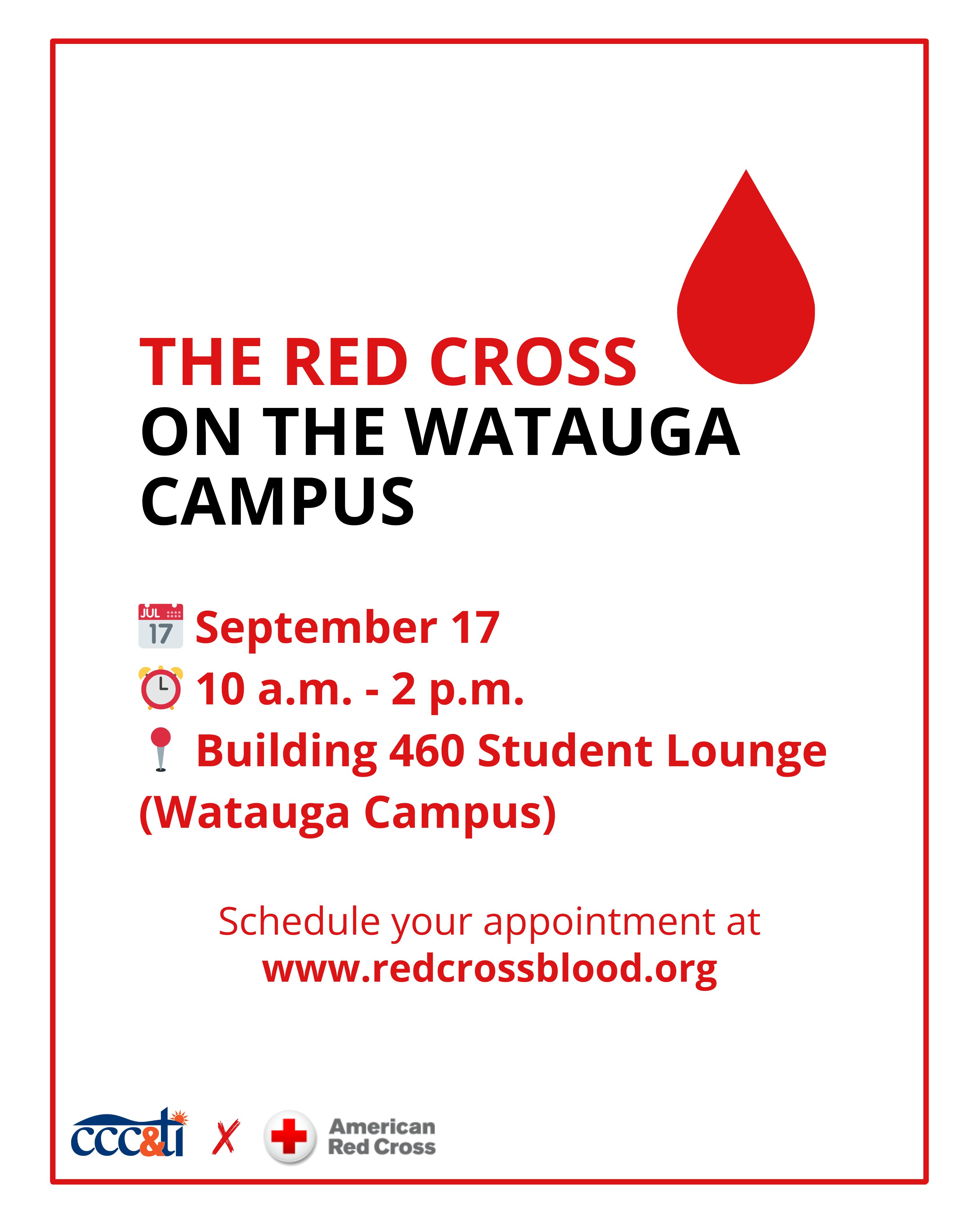 Red Cross Blood Drive - Watauga Campus