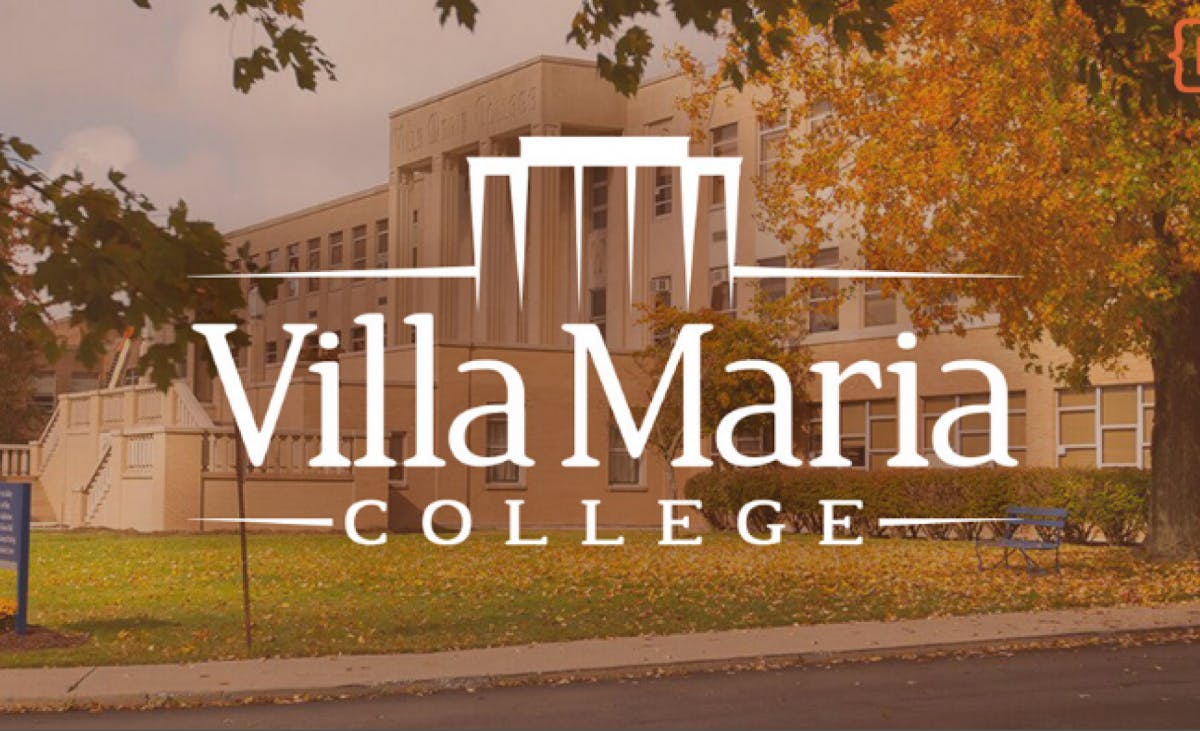 Villa Maria Logo and Campus