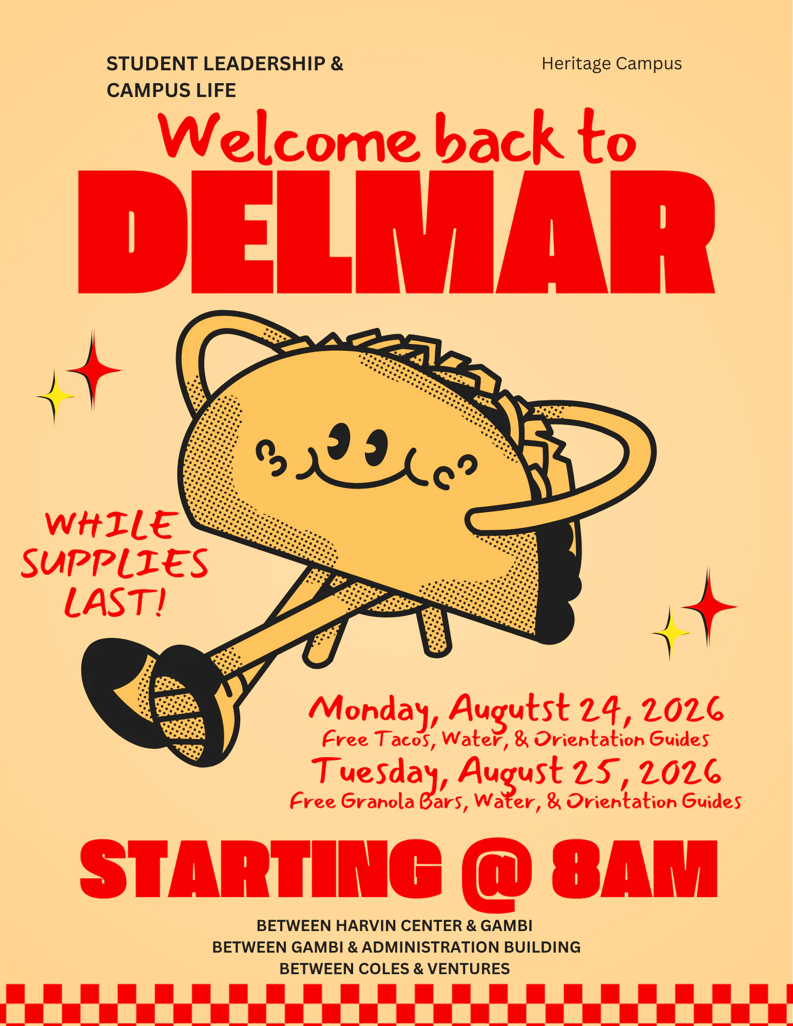 Welcome Back! (Heritage Campus)