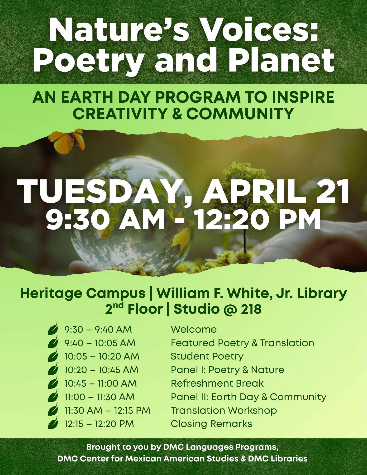 Nature’s Voices: Poetry and Planet