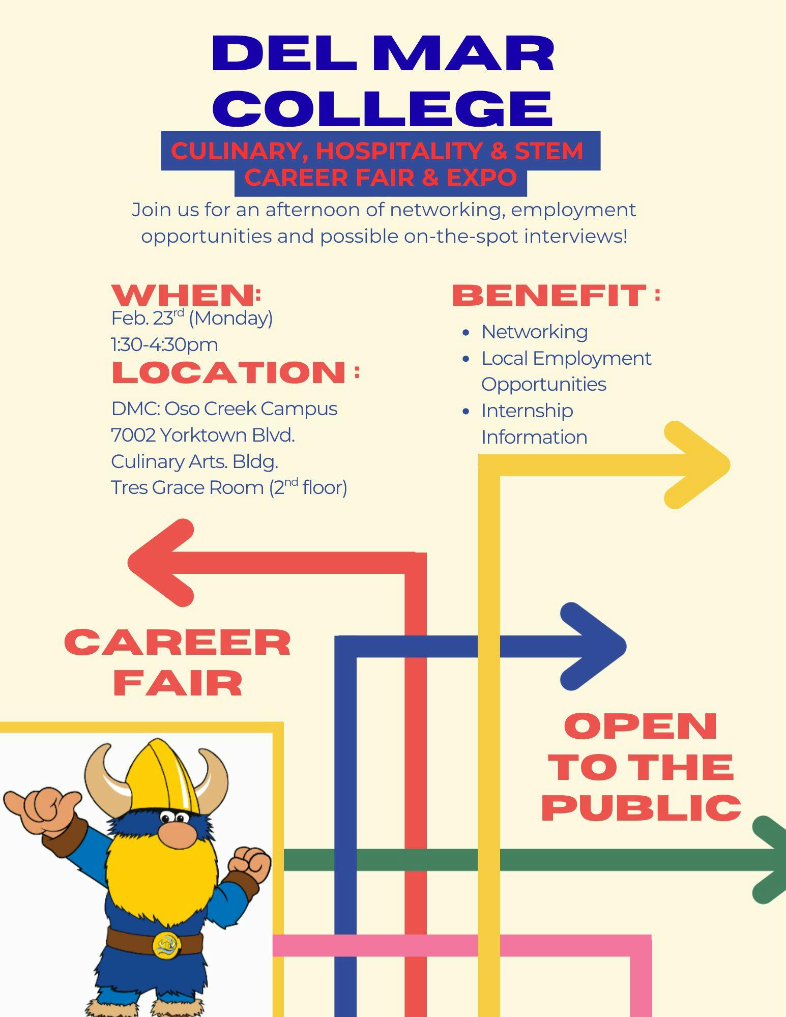 DMC Culinary, Hospitality, STEM Career Fair & Expo