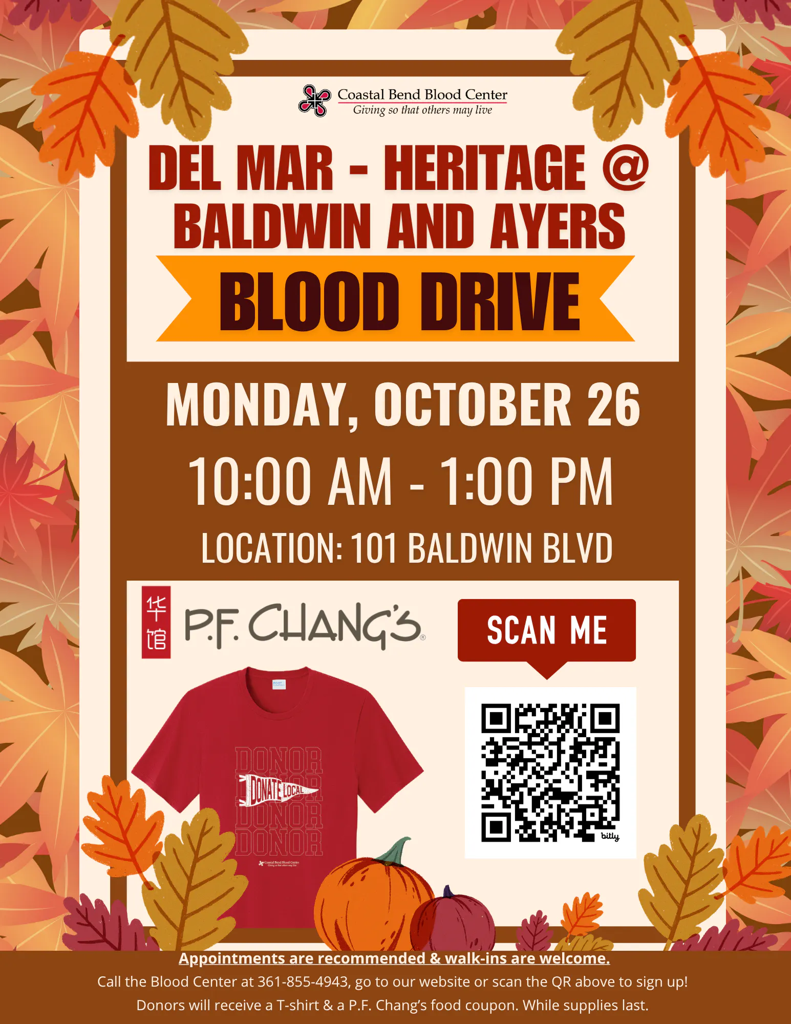 Coastal Bend Blood Center - Heritage Campus Blood Drive