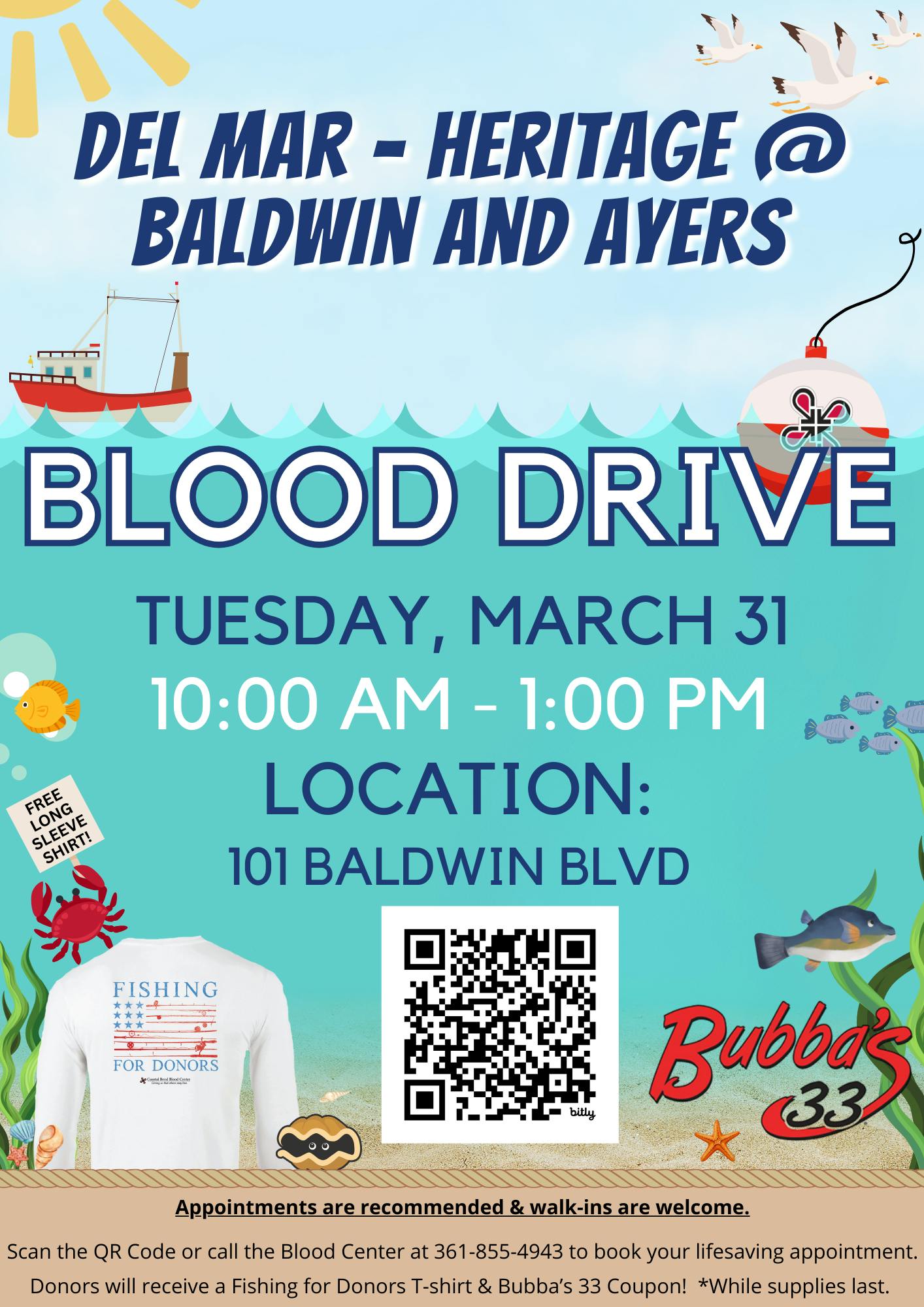 Coastal Bend Blood Center- Heritage Campus Blood Drive