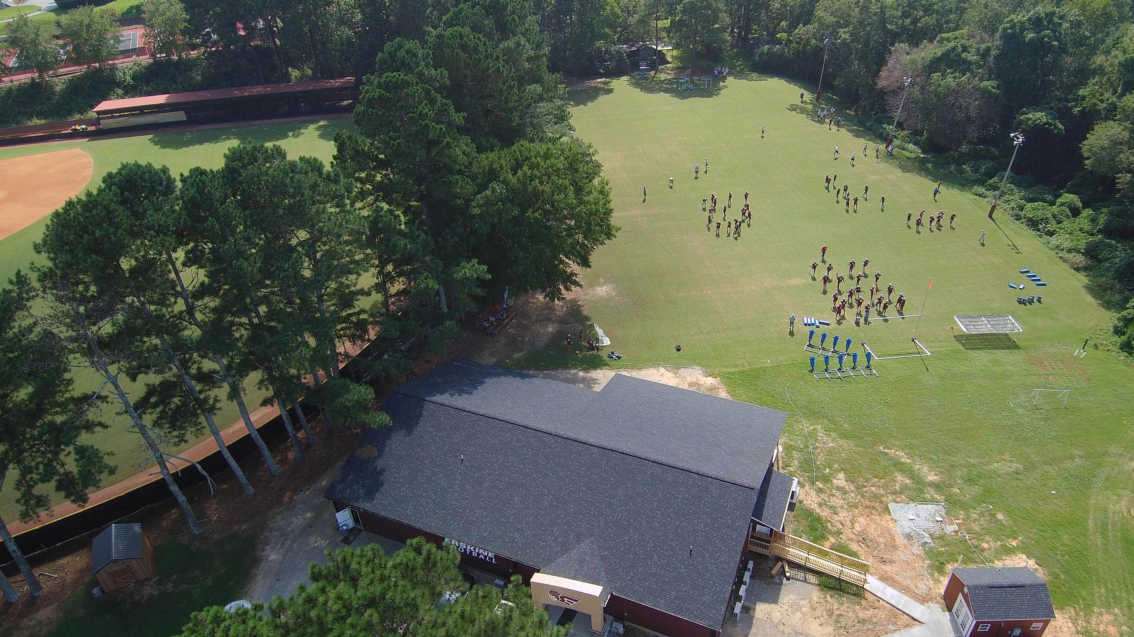 Football Fieldhouse and Practice Field