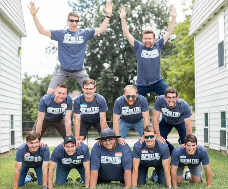 Faith students posing for a picture