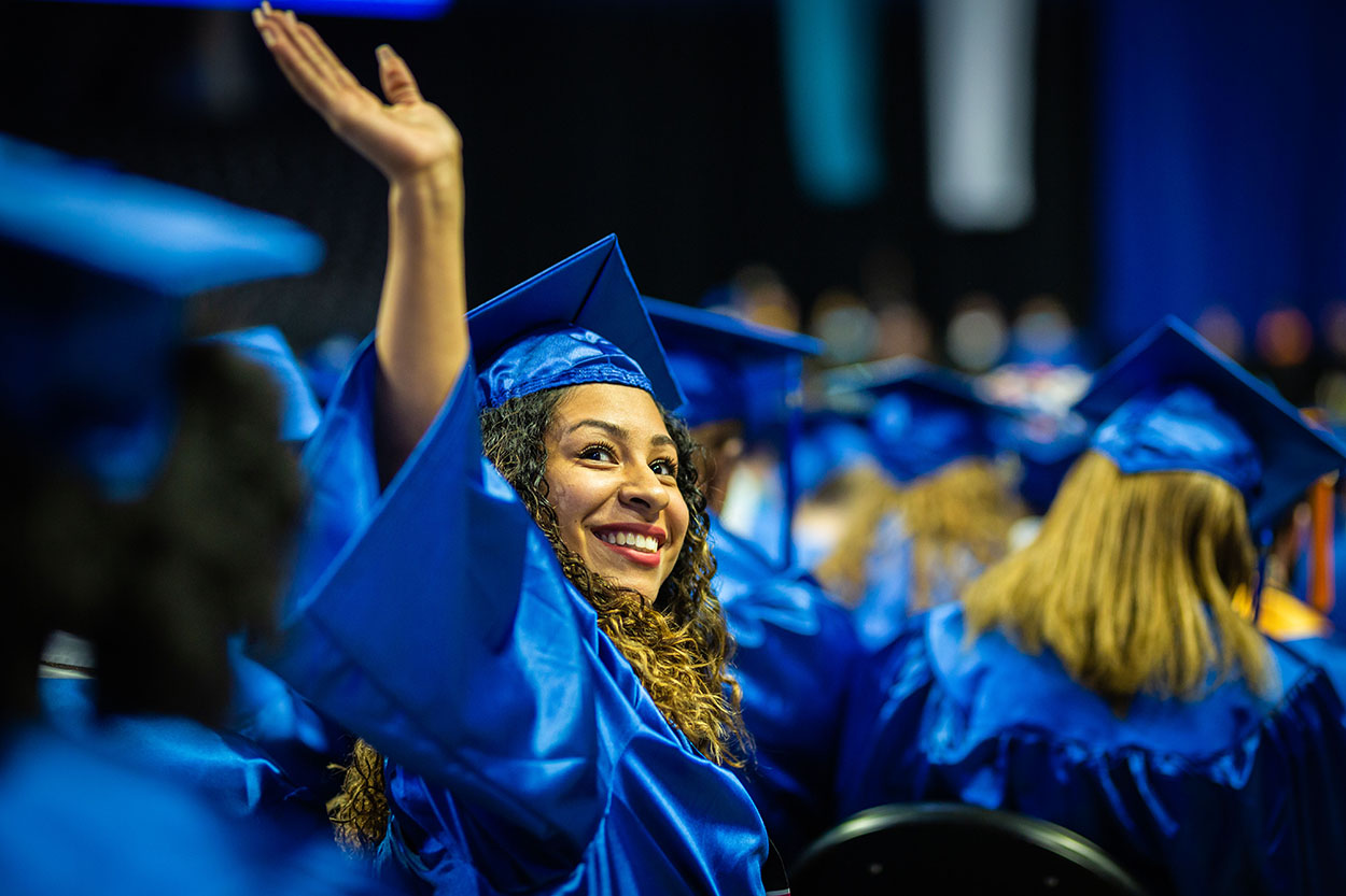 Student graduating