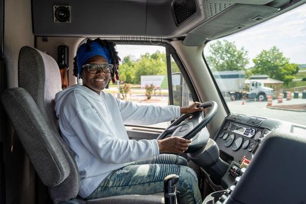 GTCC truck driving student 