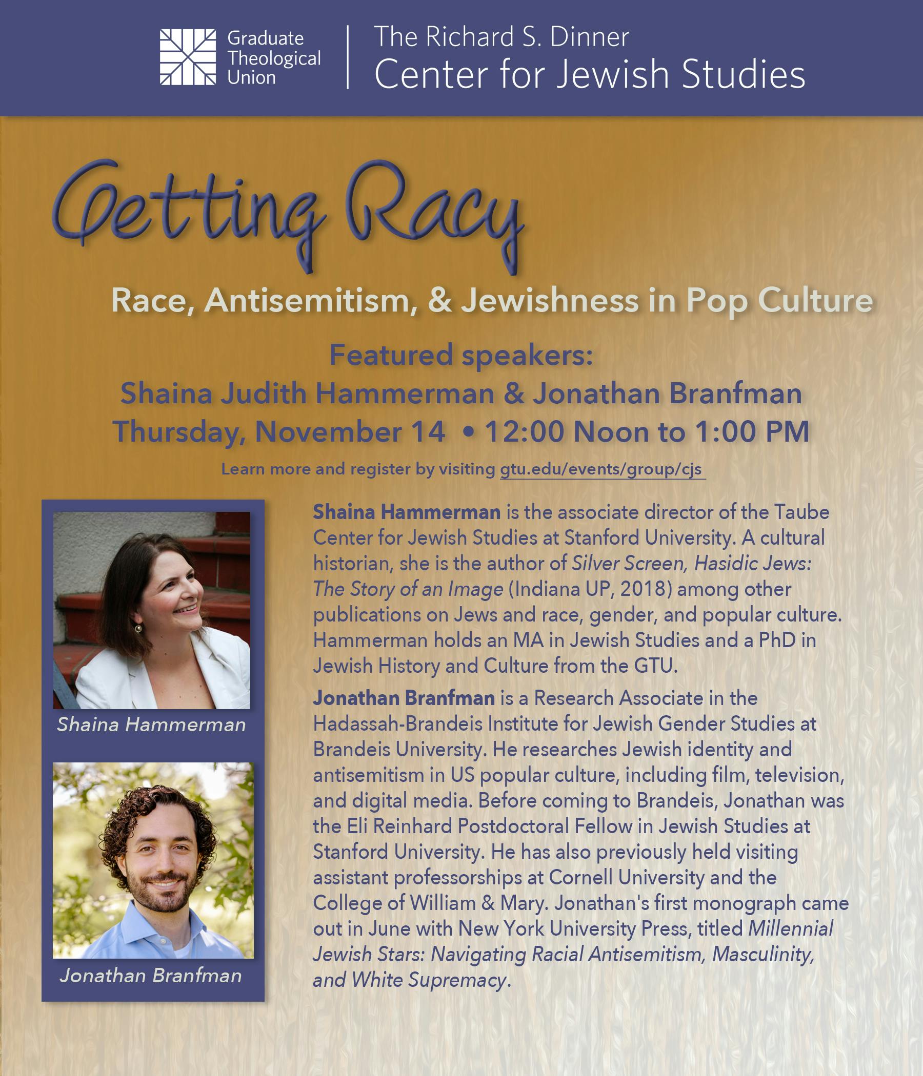 Getting Racy: Race, Antisemitism, & Jewishness in Pop Culture