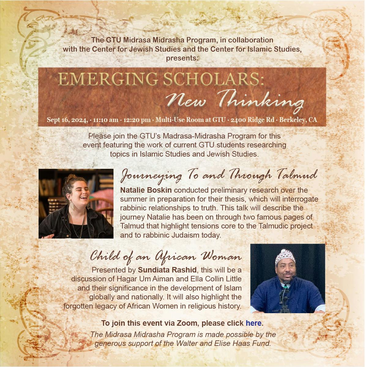 Emerging Scholars: New Thinking (via Zoom)