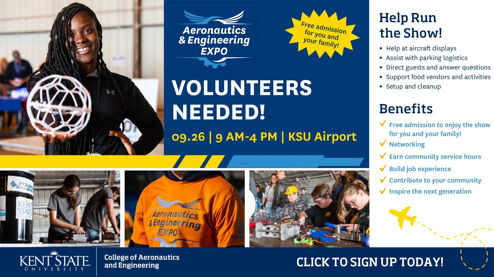 Aeronautics & Engineering Volunteers Needed.