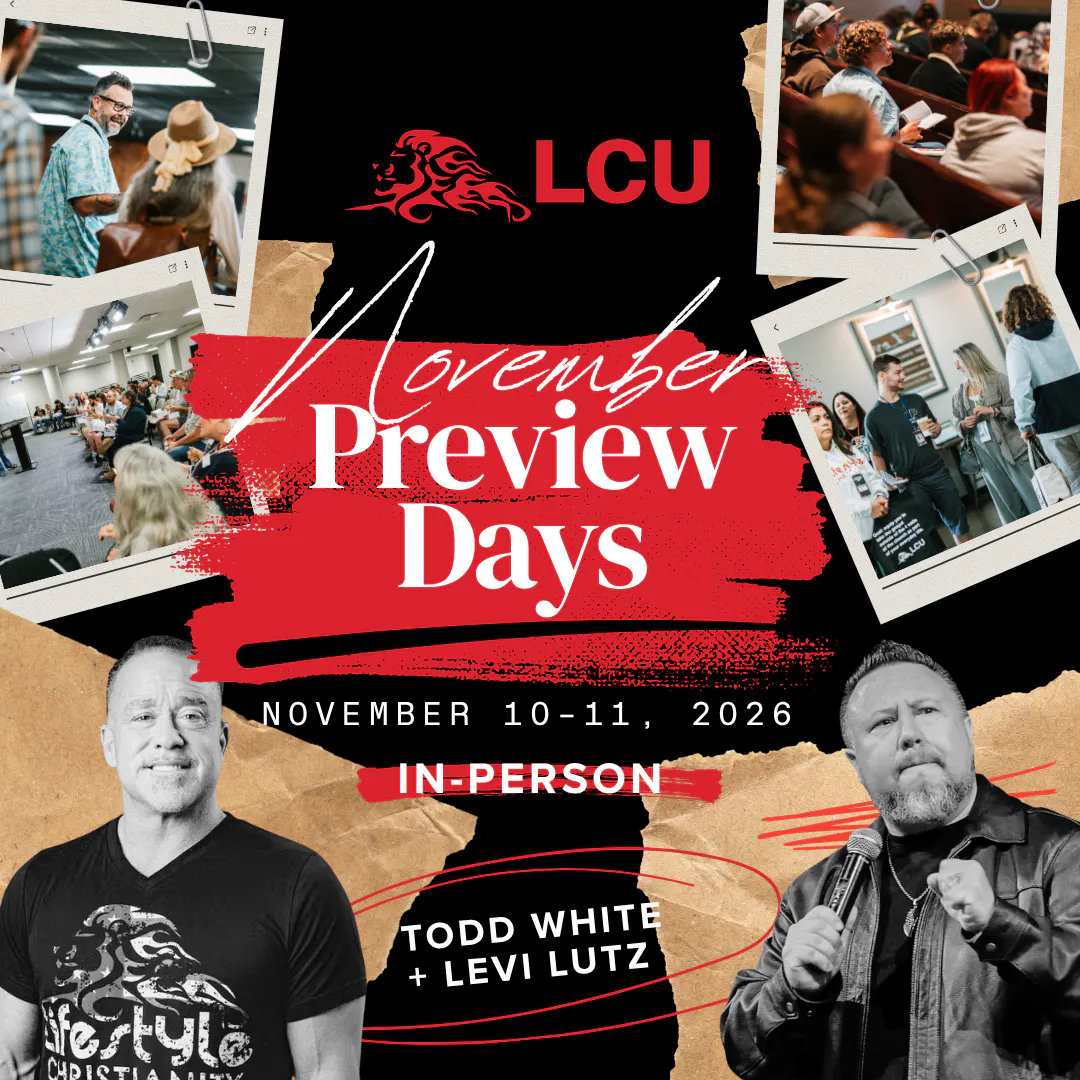 LCU Preview Days | Nov 10 - 11 | In Person