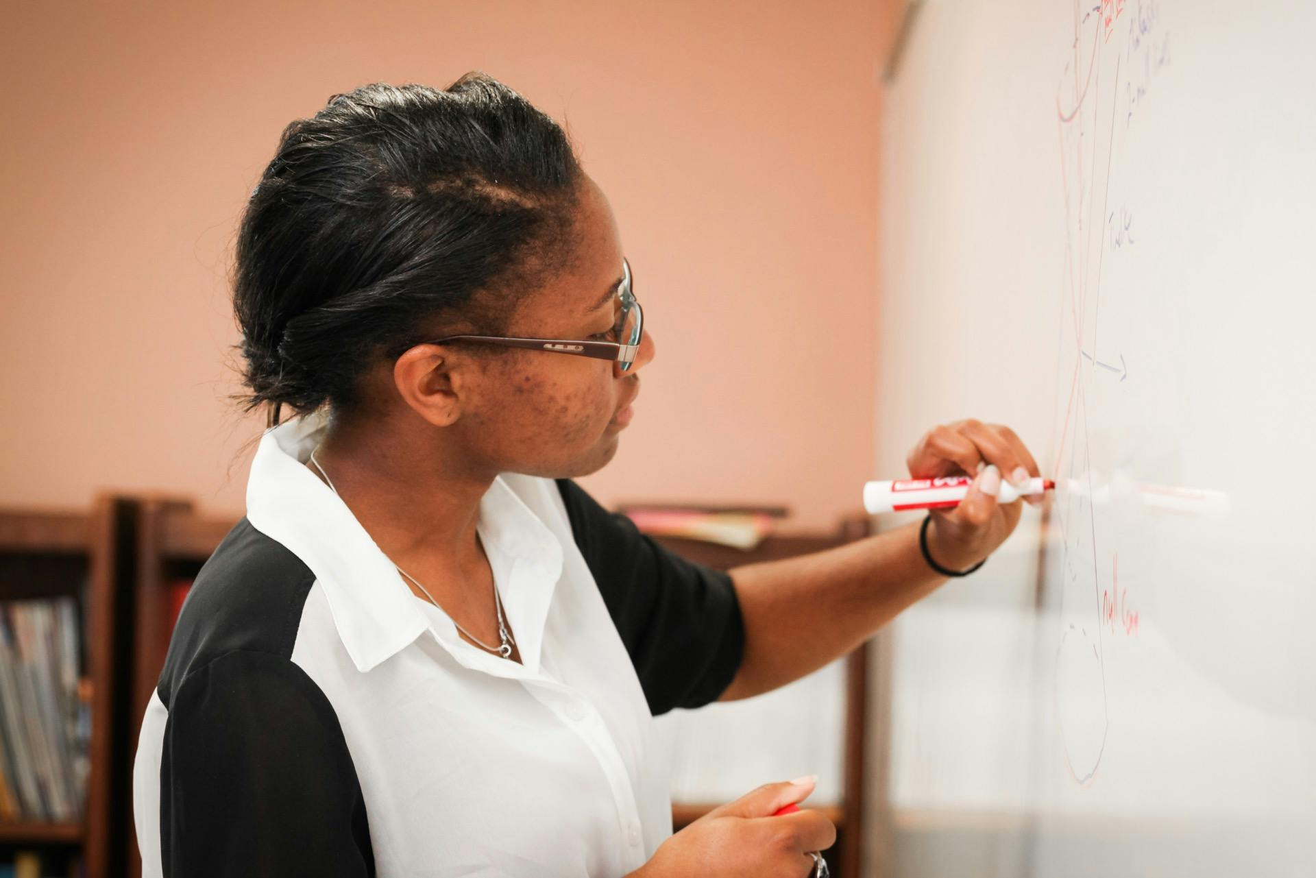 Student at whiteboard