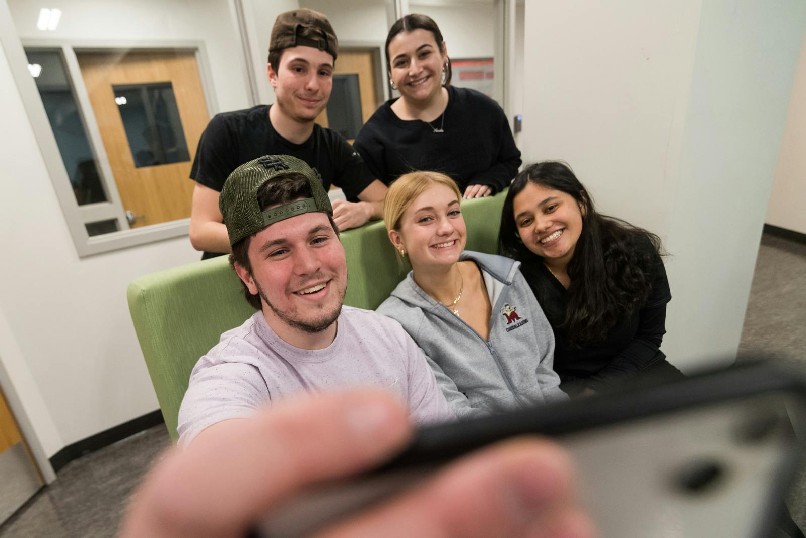 Students taking a selfie