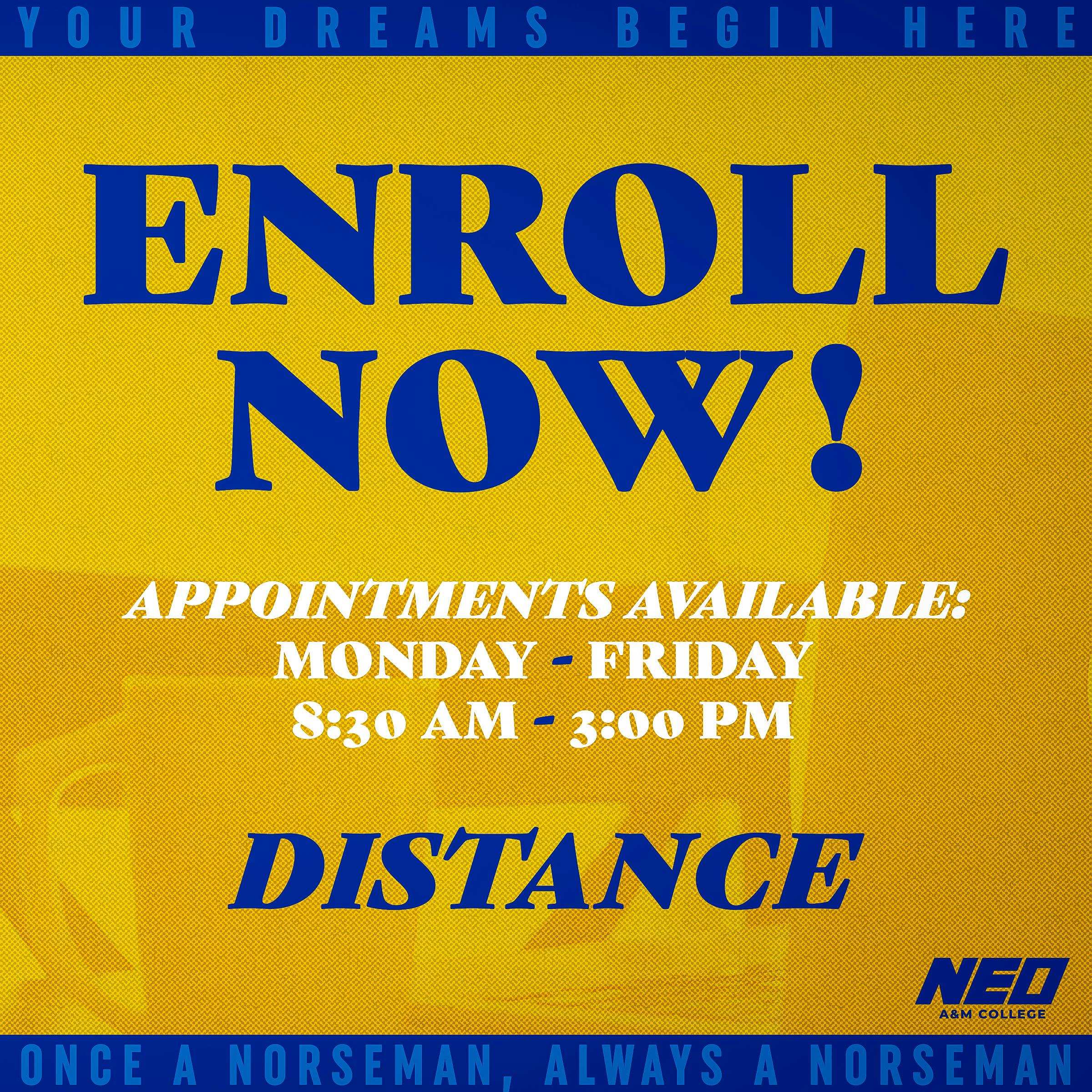 Spring 25 Distance Enrollment 2nd 8-Weeks