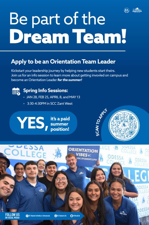 DREAM Team (Info Session) Event- Odessa College (OTEAM)