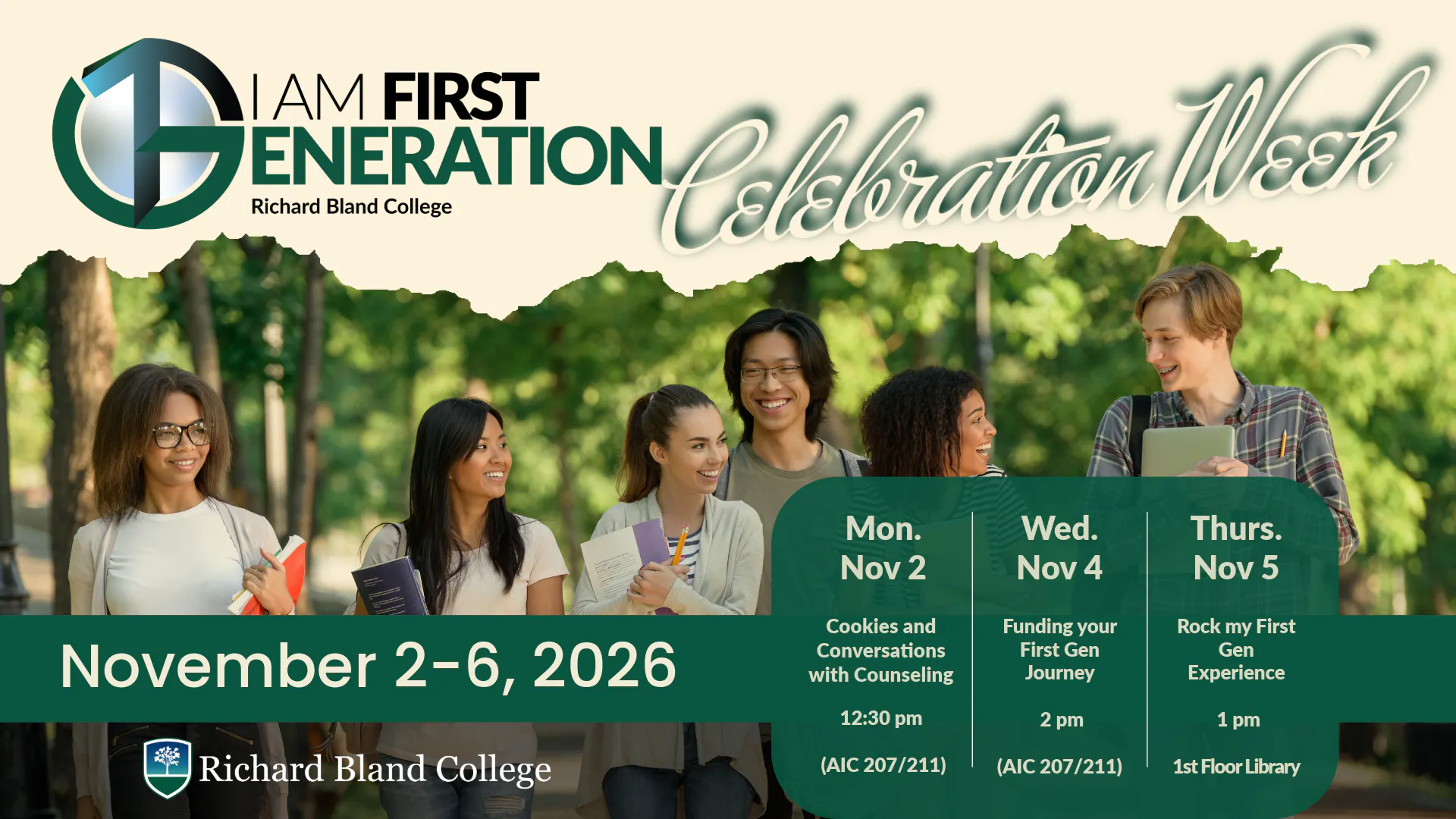 First Gen Celebration Week: Cookies & Conversations w/Counseling