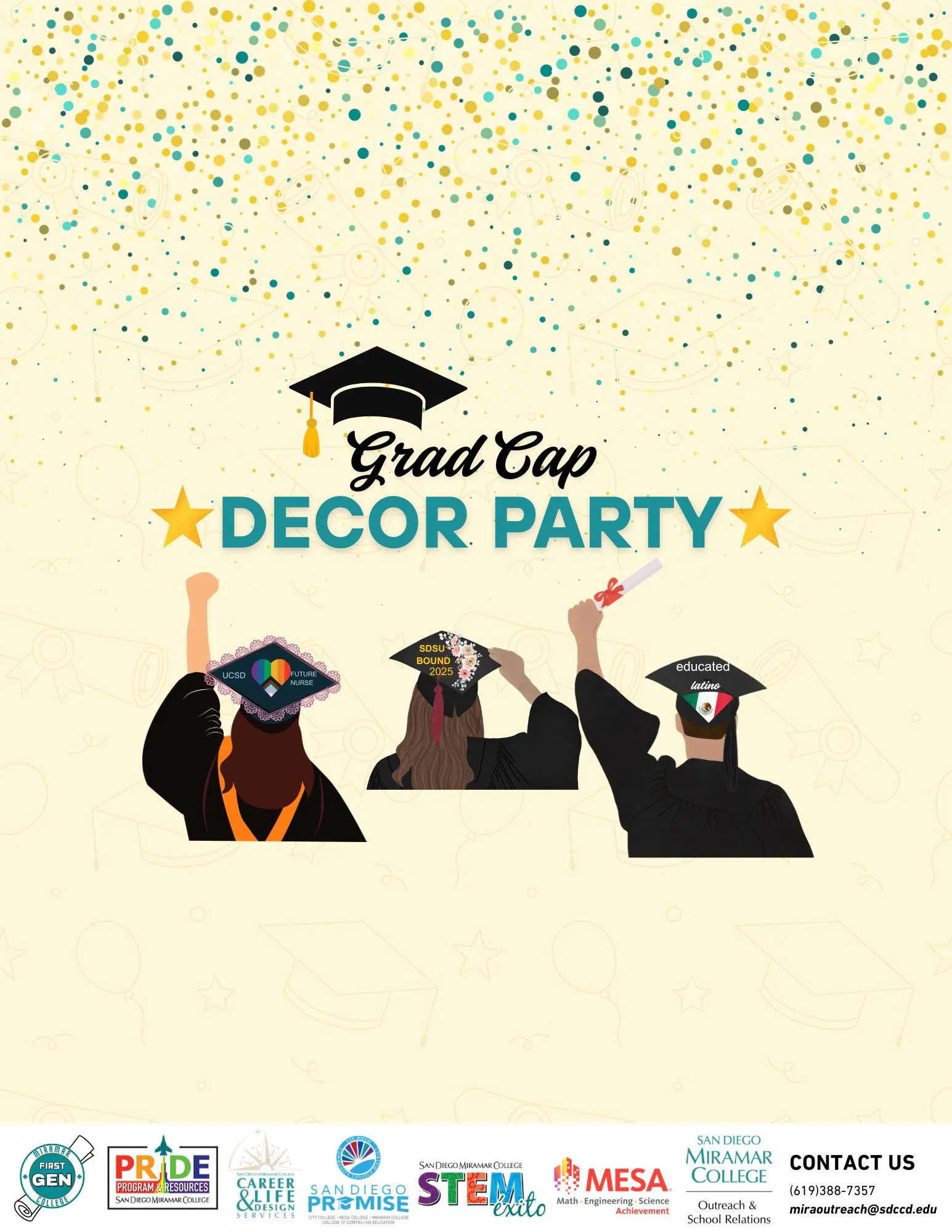 SPR26 Grad Cap Decor Party