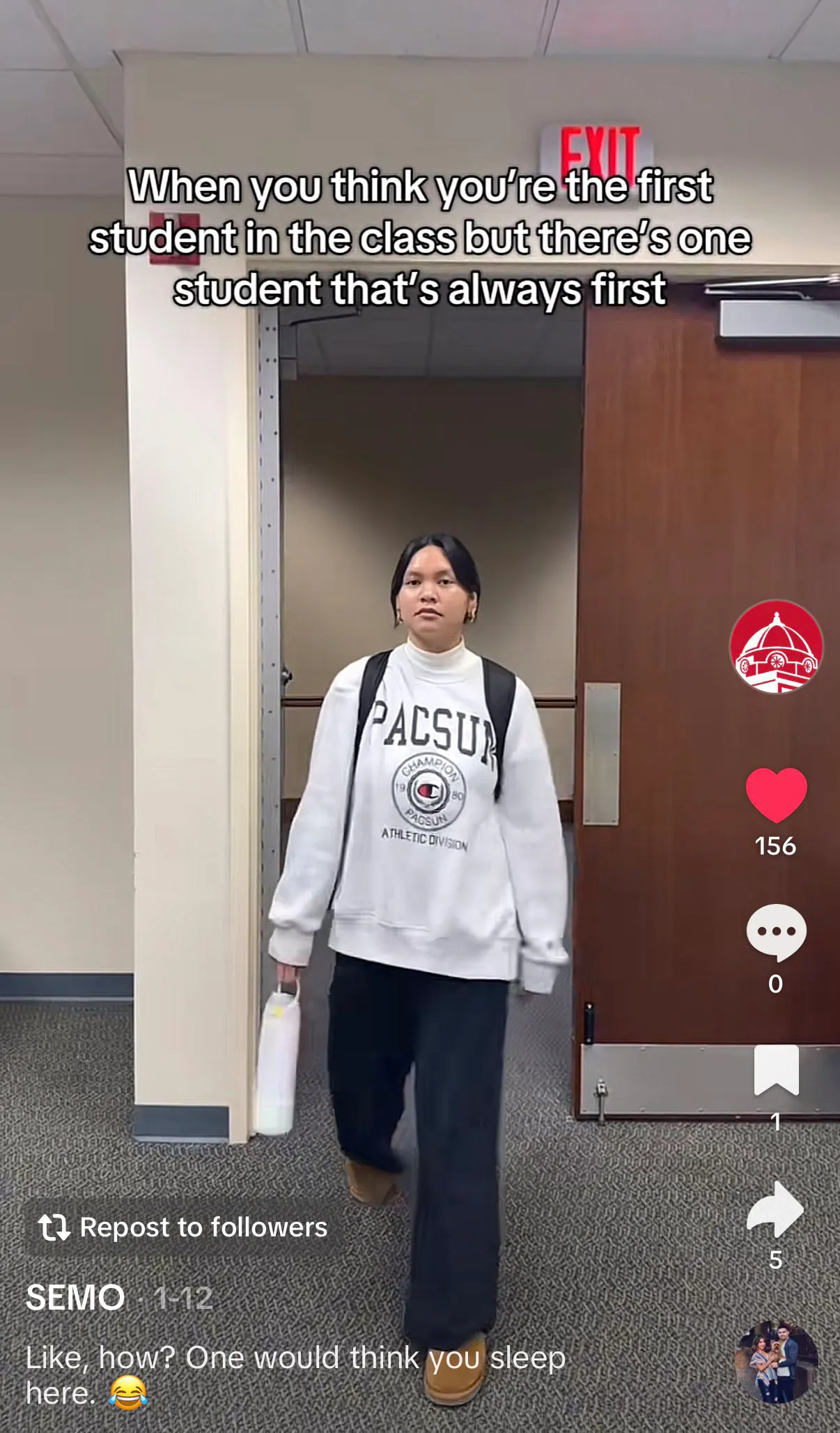 Mekylla on SEMO's TikTok