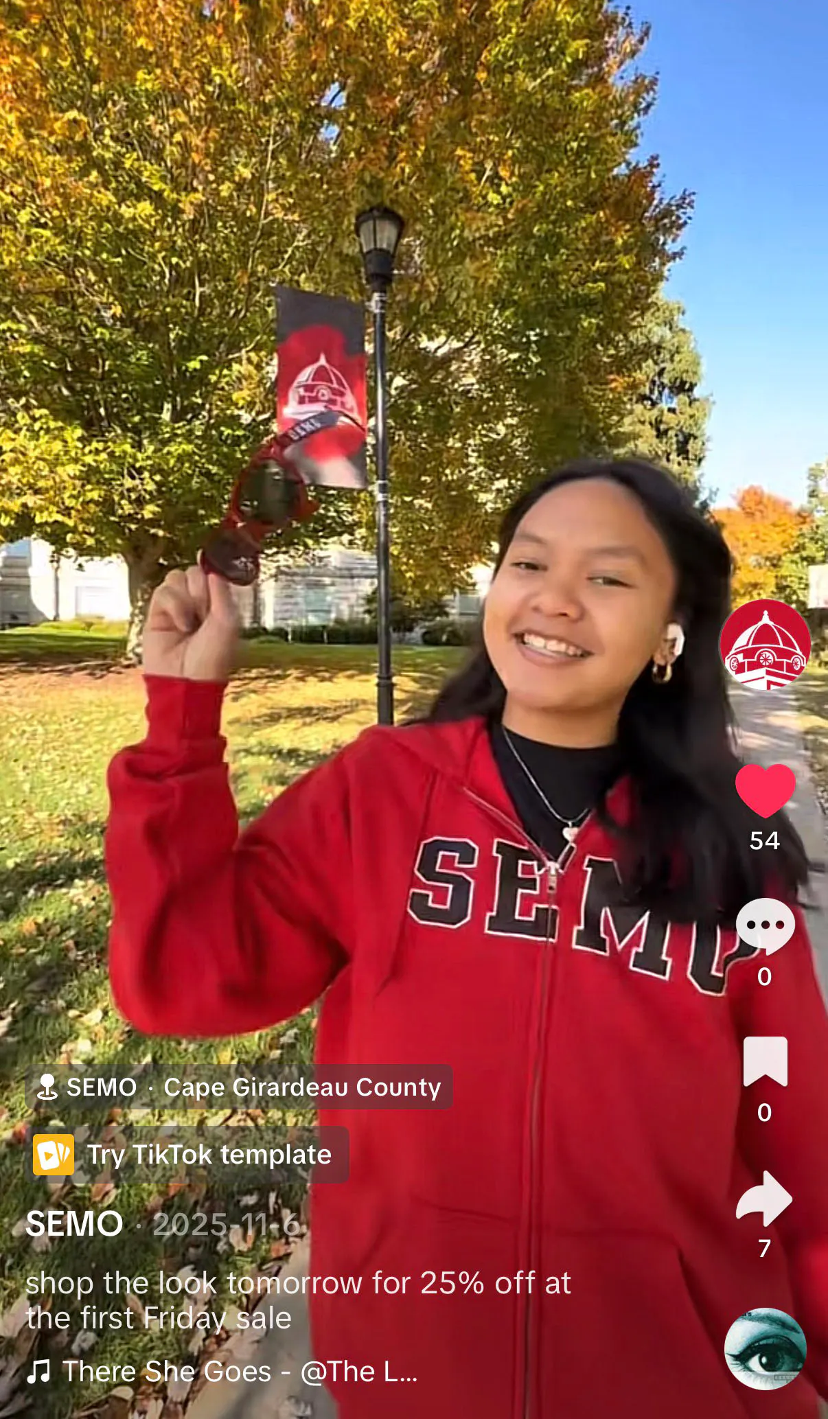 Mekylla on SEMO's TikTok