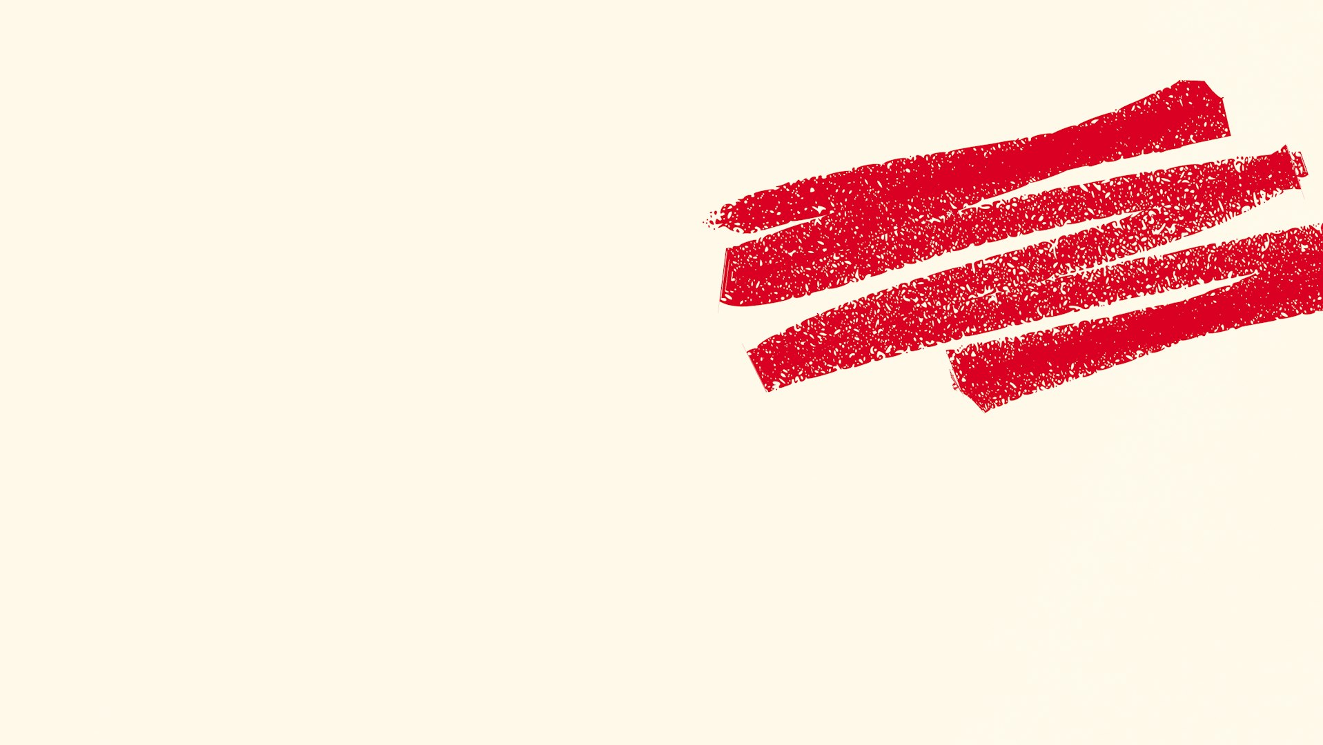 SEMO brand background featuring off white and red scribble
