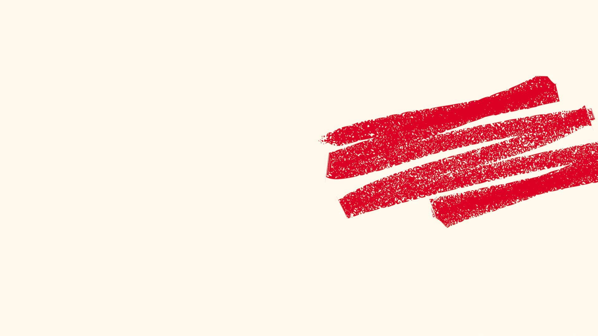 SEMO brand background featuring off white and red scribble