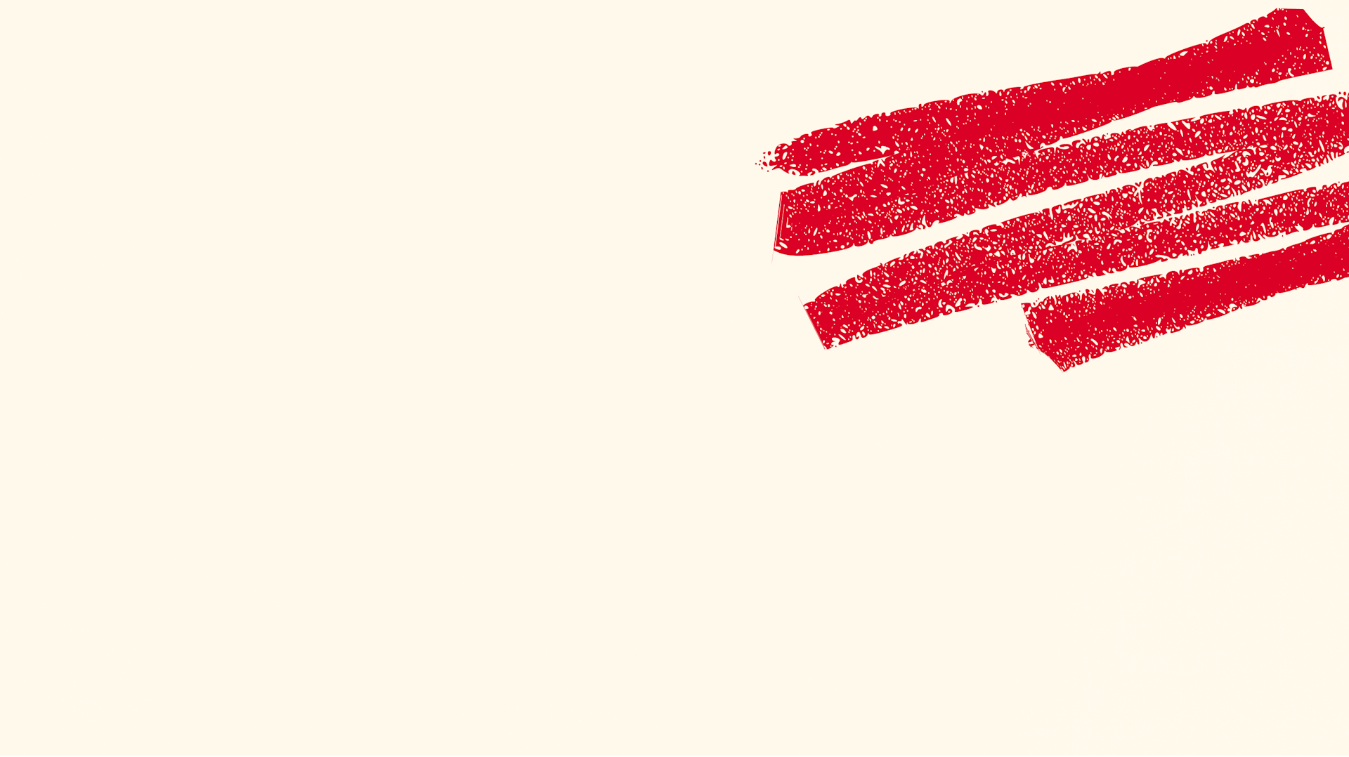 SEMO brand background featuring off white and red scribble