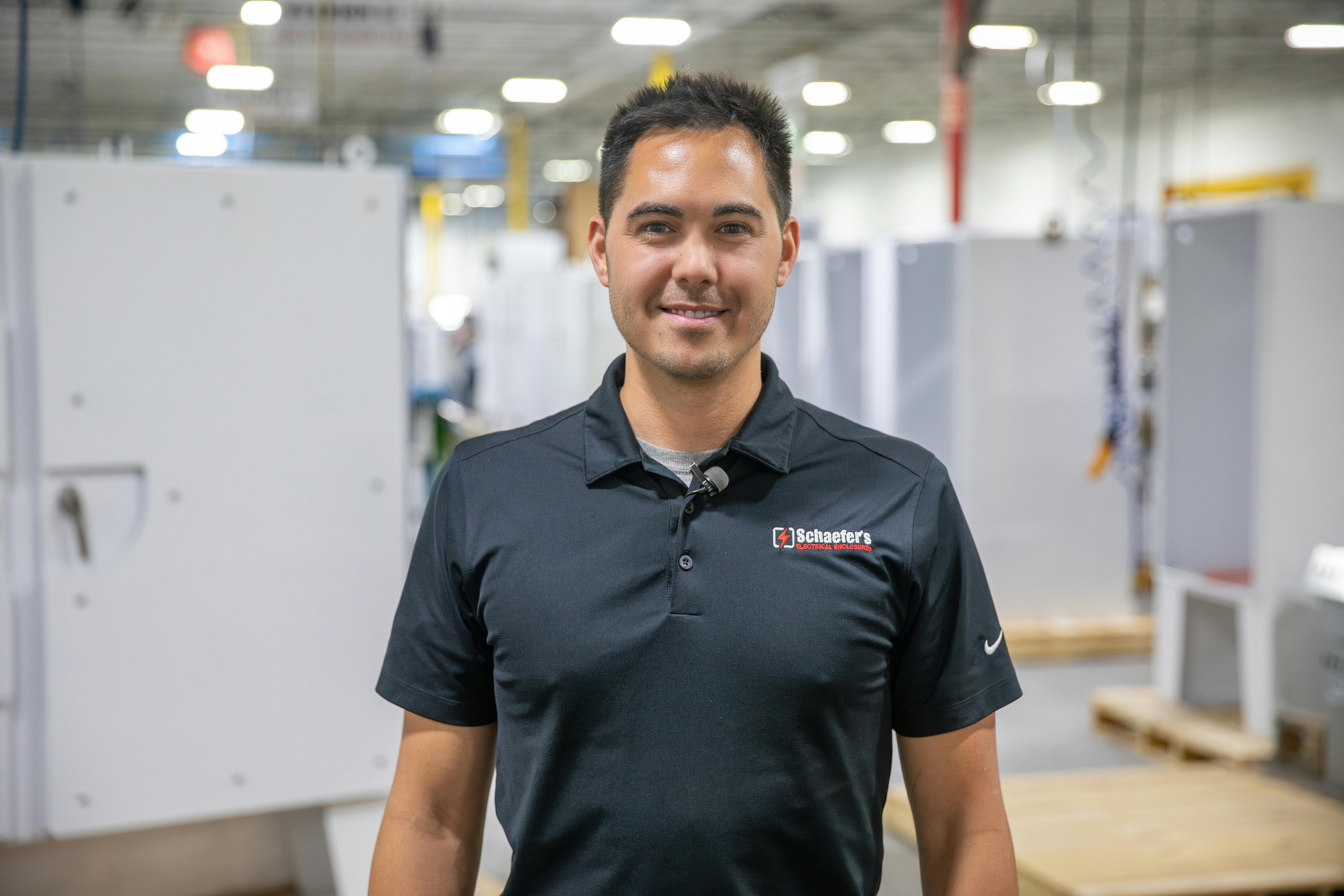 Mark, director of operations at Schaefer's Electrical Enclosures