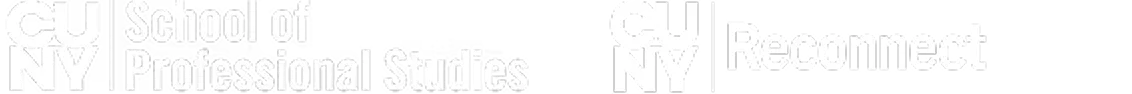 CUNY SPS Logo. CUNY Reconnect Logo.