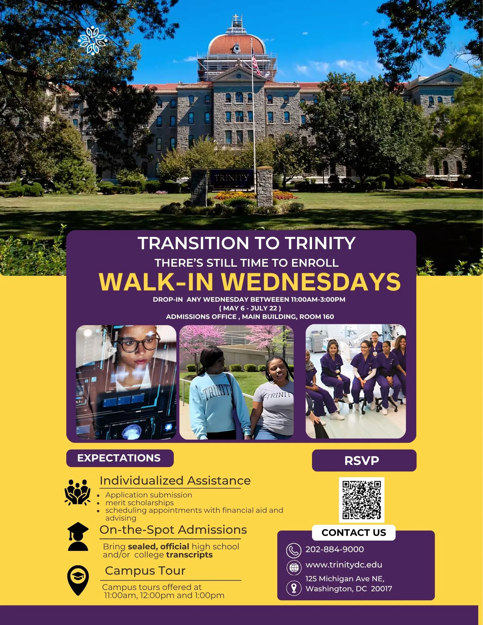 Admissions - Walk-in Wednesdays