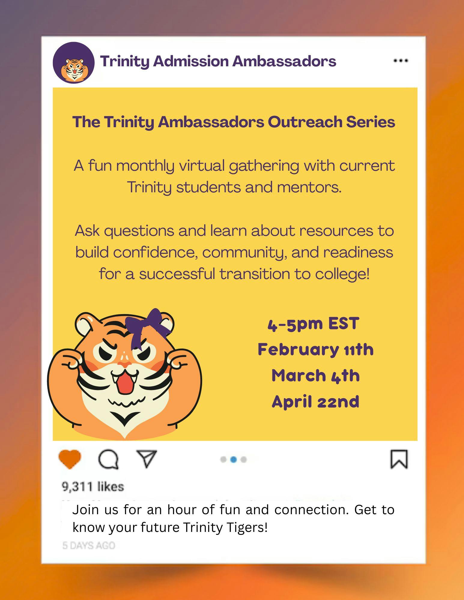 The Trinity Ambassadors Outreach Series