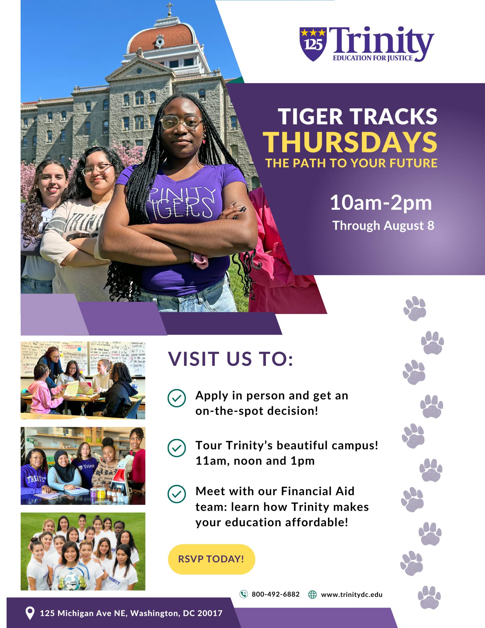 Tiger Tracks Thursdays: On-the-Spot Admission