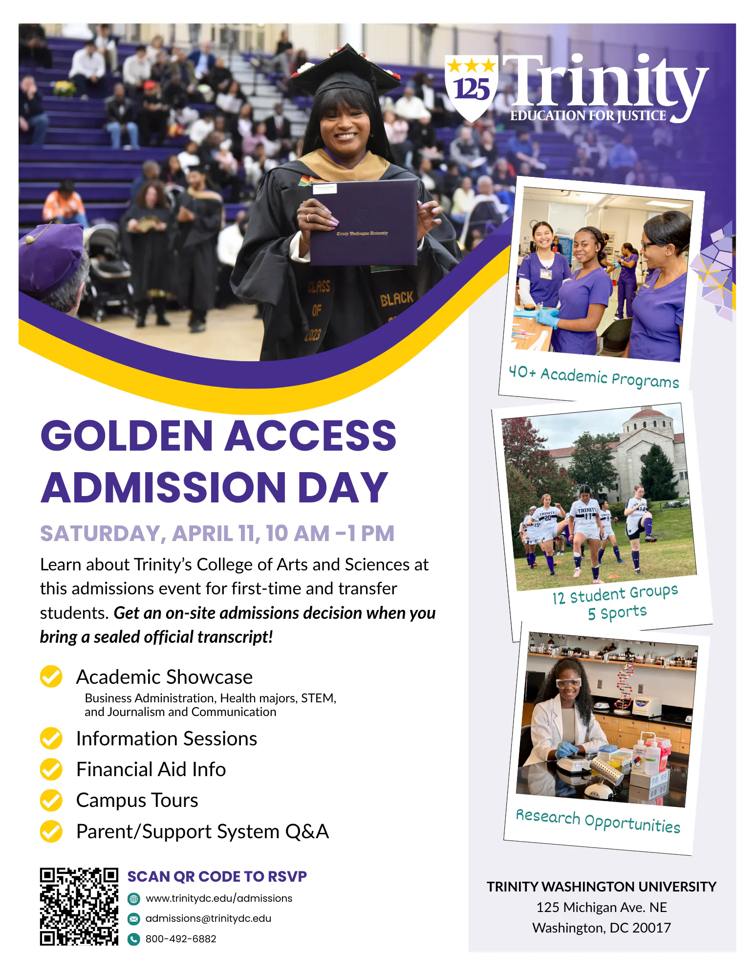 Golden Access Admissions Event - College of Arts and Sciences