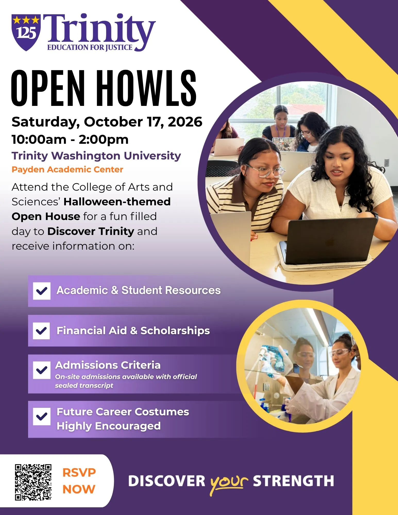 Open House - Admissions, College of Arts and Sciences