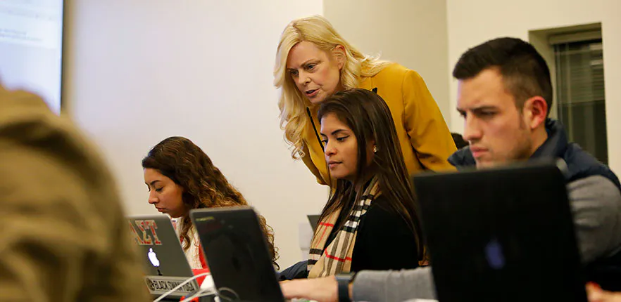 UIW Master of Health Administration faculty instructing students