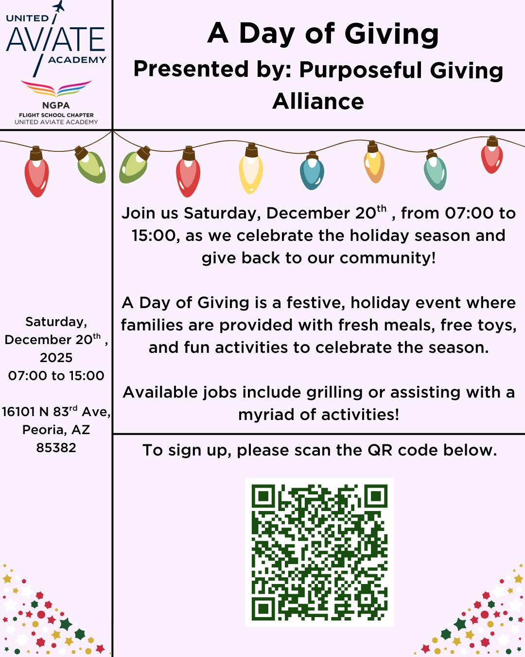 NGPA Presents: A Day of Giving with Purposeful Giving Alliance (Current Students Only)