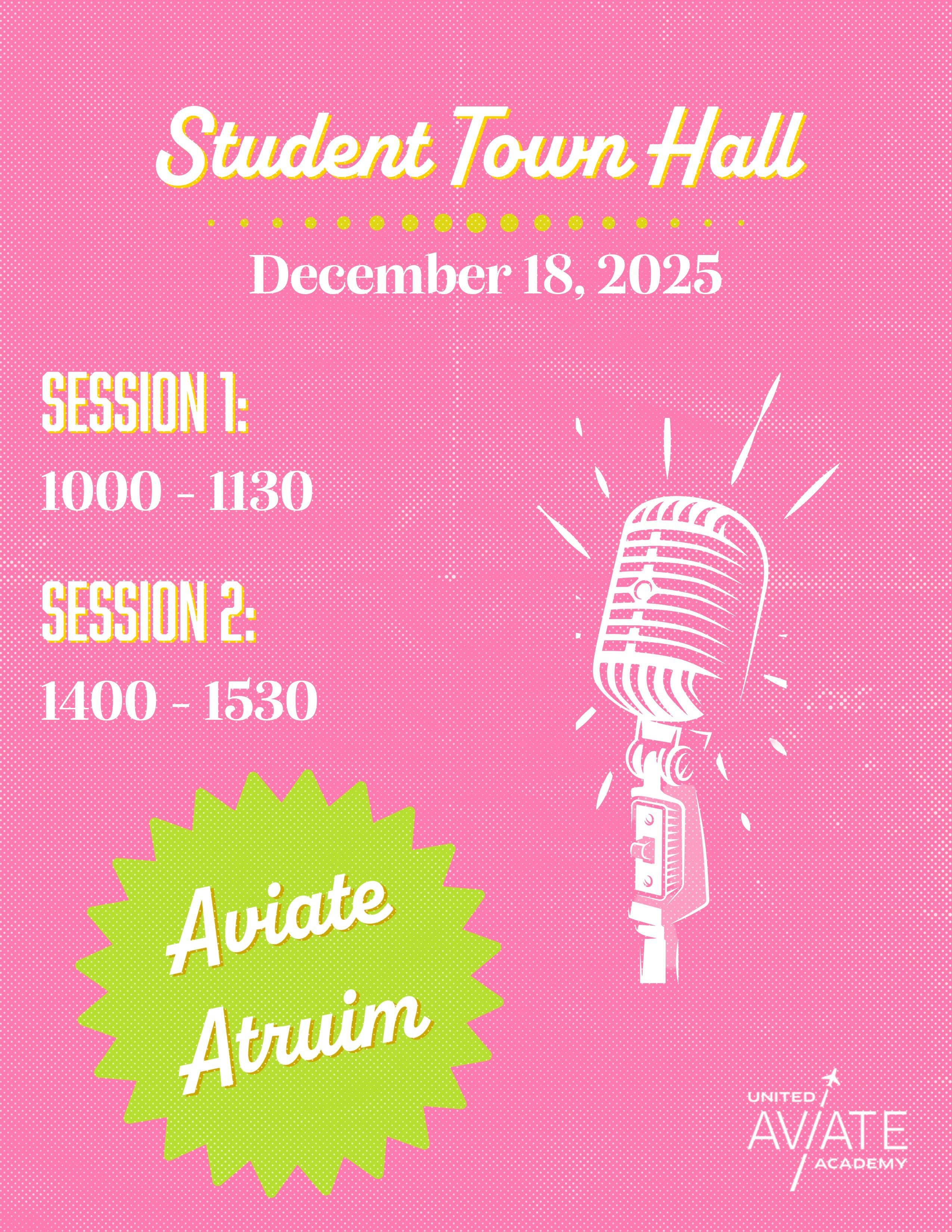 Student Town Hall (Current Students Only)