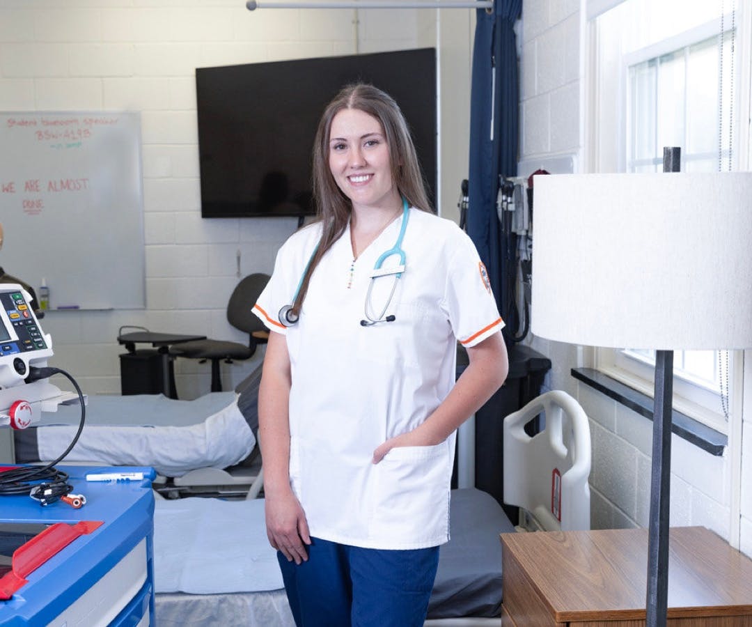 nurse in lab